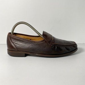 Bally Mens 8 EEE Brown Leather Slip On Penny Loafers Dress Shoes Switzerland